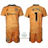 Maglia da Calcio Portiere Manchester United David de Gea 1 Casa 2021-22 per Bambino